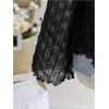 image:imageGORGLITTER Womens Plus Size Mesh Bell Sleeve Top 70s Tie Front Paisley Boho Peplum Babydoll Tops BlouseBlack