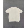 image:imageGORGLITTER Womens Puff Sleeve Crewneck Knit Shirt Top Short Sleeve Solid Loose SweaterApricot Pure