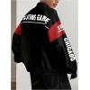 image:imageGORGLITTER Womens Race Car F1 Jacket Y2k Racing Motorcycle Oversized Graphic Varsity Zip Up Lightweight Jackets StreetwearBlack