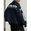 image:imageGORGLITTER Womens Race Car F1 Jacket Y2k Racing Motorcycle Oversized Graphic Varsity Zip Up Lightweight Jackets StreetwearBlue