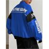 image:imageGORGLITTER Womens Race Car F1 Jacket Y2k Racing Motorcycle Oversized Graphic Varsity Zip Up Lightweight Jackets StreetwearBlue1