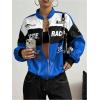 image:imageGORGLITTER Womens Race Car F1 Jacket Y2k Racing Motorcycle Oversized Graphic Varsity Zip Up Lightweight Jackets StreetwearBlue1