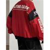 image:imageGORGLITTER Womens Race Car F1 Jacket Y2k Racing Motorcycle Oversized Graphic Varsity Zip Up Lightweight Jackets StreetwearRed