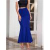 image:imageGORGLITTER Womens Ruffle Bodycon Maxi Skirts Fishtail High Waisted Pencil Long Going Out SkirtsRoyal Blue