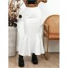image:imageGORGLITTER Womens Ruffle Bodycon Maxi Skirts Fishtail High Waisted Pencil Long Going Out SkirtsWhite