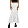 image:imageGORGLITTER Womens Ruffle Bodycon Maxi Skirts Fishtail High Waisted Pencil Long Going Out SkirtsWhite