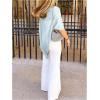 image:imageGORGLITTER Womens Sheer Poncho Shawl Bat Wing Cape Tops Crochet Cover Up Lightweight Sweater Spring Summer Outfits 2026Blue