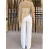 image:imageGORGLITTER Womens Sheer Poncho Shawl Bat Wing Cape Tops Crochet Cover Up Lightweight Sweater Spring Summer Outfits 2026Gold
