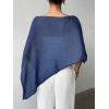 image:imageGORGLITTER Womens Sheer Poncho Shawl Bat Wing Cape Tops Crochet Cover Up Lightweight Sweater Spring Summer Outfits 2026Royal Blue
