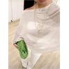 image:imageGORGLITTER Womens Sheer Poncho Shawl Bat Wing Cape Tops Crochet Cover Up Lightweight Sweater Spring Summer Outfits 2026Solid Apricot