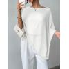 image:imageGORGLITTER Womens Sheer Poncho Shawl Bat Wing Cape Tops Crochet Cover Up Lightweight Sweater Spring Summer Outfits 2026White