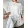 image:imageGORGLITTER Womens Sheer Poncho Shawl Bat Wing Cape Tops Crochet Cover Up Lightweight Sweater Spring Summer Outfits 2026White