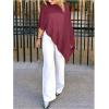 image:imageGORGLITTER Womens Sheer Poncho Shawl Bat Wing Cape Tops Crochet Cover Up Lightweight Sweater Spring Summer Outfits 2026Wine Red