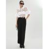 image:imageGORGLITTER Womens Sheer Puff Sleeve Tops Blouse Dressy Casual Y2K Mesh Cropped Button Down Shirt Concert Going Out TopWhite