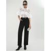 image:imageGORGLITTER Womens Sheer Puff Sleeve Tops Blouse Dressy Casual Y2K Mesh Cropped Button Down Shirt Concert Going Out TopWhite