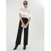 image:imageGORGLITTER Womens Sheer Puff Sleeve Tops Blouse Dressy Casual Y2K Mesh Cropped Button Down Shirt Concert Going Out TopWhite