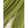 image:imageGORGLITTER Womens Silk Satin Wide Leg Pants Dressy Flowy Pleated Trousers Business Casual Work Palazzo Pants CasualMint Green