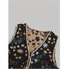 image:imageGORGLITTER Womens Sleeveless Western Rodeo Country Concert Cowgirl Outfit Tie Front Cardigan Vest Top Casual TrendyBlack Floral