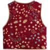 image:imageGORGLITTER Womens Sleeveless Western Rodeo Country Concert Cowgirl Outfit Tie Front Cardigan Vest Top Casual TrendyRed