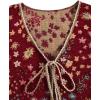 image:imageGORGLITTER Womens Sleeveless Western Rodeo Country Concert Cowgirl Outfit Tie Front Cardigan Vest Top Casual TrendyRed