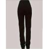 image:imageGORGLITTER Womens Stacked Baggy Sweatpants Y2K Drawstring Waist Flared Jogger PantsBlack