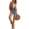 image:imageGORGLITTER Womens Tassel Fringe Sleeveless Vest Suede 70s Hippie Cowgirl Country Concert Western Jacket OutfitsBrown
