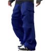 image:imageGORGLITTER Mens Cargo Baggy Sweatpants Drawstring Elastic Waist Wide Leg SweatpantsRoyal Blue