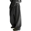 image:imageGORGLITTER Womens Baggy Sweatpants Y2K Drawstring High Waisted Loose Long Pants with PocketsDark Grey