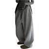 image:imageGORGLITTER Womens Baggy Sweatpants Y2K Drawstring High Waisted Loose Long Pants with PocketsGrey