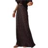 image:imageGORGLITTER Womens Elegant Long Maxi Skirt Polka Dots High Waisted Party Vintage Going Out Outfits Old Money ClothesBrown