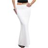 image:imageGORGLITTER Womens High Waisted Bodycon Maxi Skirt Flowy Pencil Long Fishtail Floor Length Skirts Going Out OutfitsWhite
