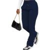 image:imageGORGLITTER Womens Stacked Baggy Sweatpants Y2K Drawstring Waist Flared Jogger PantsBlue