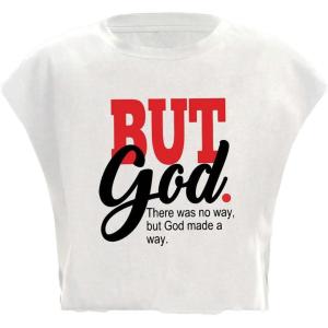 image:imageGORGLITTER Womens Graphic Print Cap Sleeve Crop Top Casual Round Neck Short Sleeve TShirtWhite Red and Black Letter