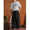 image:imageGORGLITTER Mens Baggy Dress Pants Pleated Low Rise Wide Leg Work Trousers Old Money Business Casual SlacksBlack