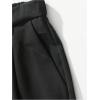 image:imageGORGLITTER Mens Baggy Dress Pants Pleated Wide Leg Slacks Old Money Work Office Business Casual TrousersSolid Black