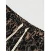 image:imageGORGLITTER Mens Cheetah Print Baggy Sweatpants Striped Leopard Loose Wide Leg Track Pants StreetwearCoffee Brown