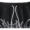 image:imageGORGLITTER Mens Graphic Baggy Sweatpants Wide Leg Y2K Drawstring Stacked Jogger Pants with PocketsBlack Letters