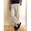 image:imageGORGLITTER Mens Pleated Dress Pants High Waisted Work Office Business Tapered Suit Pants with PocketsBeige