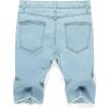 image:imageGORGLITTER Mens Ripped Denim Shorts Distressed Raw Hem Jean Shorts Summer Street JortsLight Wash