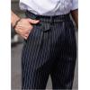 image:imageGORGLITTER Mens Striped Dress Pants Slacks Slim Fit Business Work Suit Long Trousers Size Up Runs SmallBlue and White