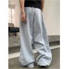image:imageGORGLITTER Mens Wide Leg Baggy Sweatpants Y2K Oversized Casual Workout Athletic Trousers Track PantsGrey