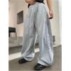 image:imageGORGLITTER Mens Wide Leg Baggy Sweatpants Y2K Oversized Casual Workout Athletic Trousers Track PantsGrey