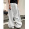 image:imageGORGLITTER Mens Wide Leg Baggy Sweatpants Y2K Oversized Casual Workout Athletic Trousers Track PantsLight Grey