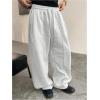 image:imageGORGLITTER Mens Wide Leg Baggy Sweatpants Y2K Oversized Casual Workout Athletic Trousers Track PantsLight Grey