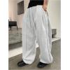 image:imageGORGLITTER Mens Wide Leg Baggy Sweatpants Y2K Oversized Casual Workout Athletic Trousers Track PantsLight Grey