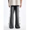 image:imageGORGLITTER Mens Y2k Baggy Sweatpants Star Print Hip Hop Pants Drawstring Wide Leg Track PantsDark Grey