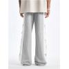 image:imageGORGLITTER Mens Y2k Baggy Sweatpants Star Print Hip Hop Pants Drawstring Wide Leg Track PantsWhite