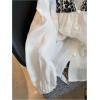 image:imageGORGLITTER Womens Boho Peasant Blouses Embroidered Tops Sheer Long Sleeve Button Up Shirts Casual Going Out OutfitsWhite