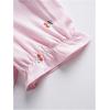 image:imageGORGLITTER Womens Cherry Shirt Puff Short Sleeve Button Down Collared Dressy Cute Summer Blouse TopsPink