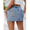 image:imageGORGLITTER Womens Jean Denim Mini Skirts Y2k Going Out Trendy High Waisted Short Skirts Western Country Concert OutfitsLight Wash